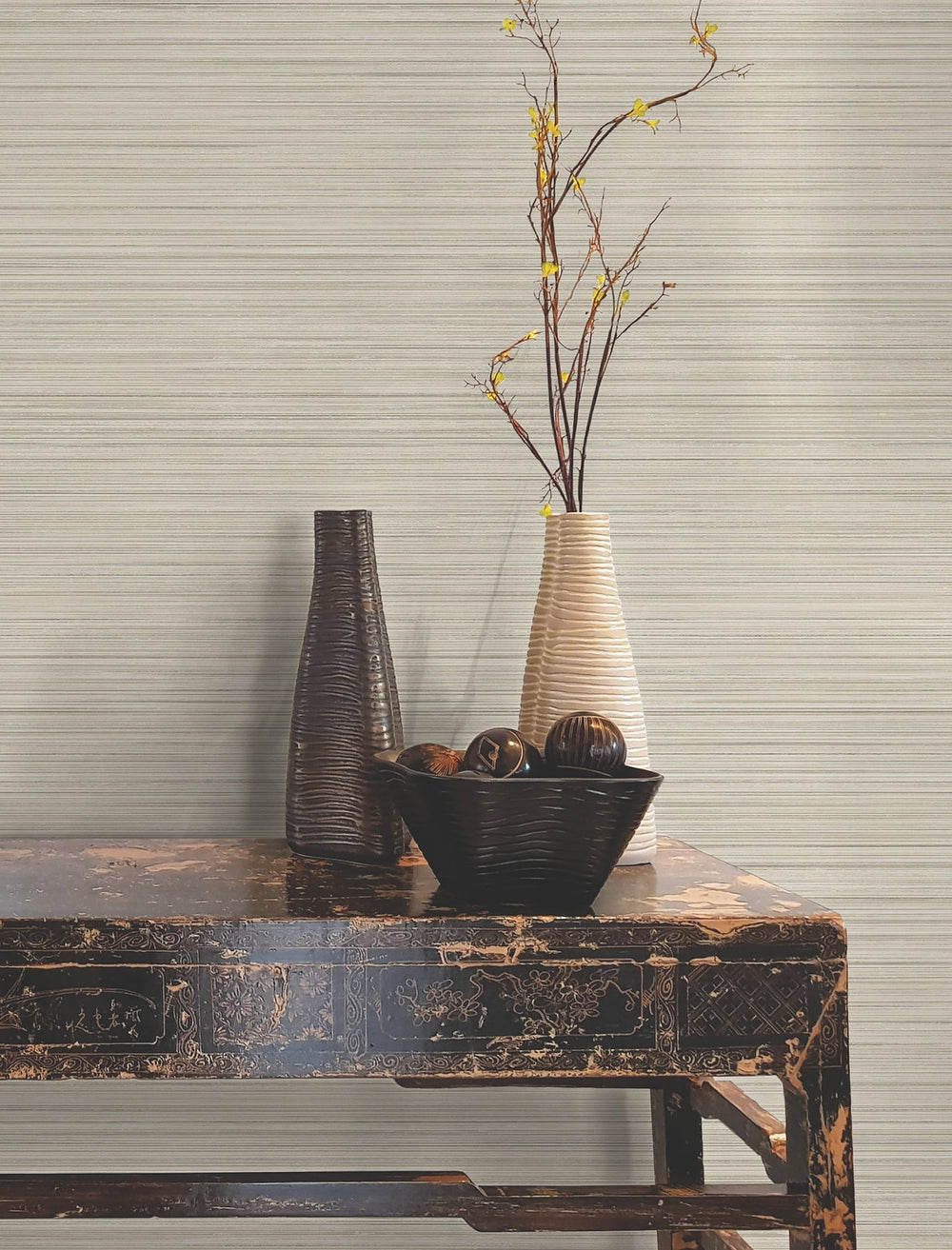 Alignment Taupe Wallpaper by York Wallcoverings Designer