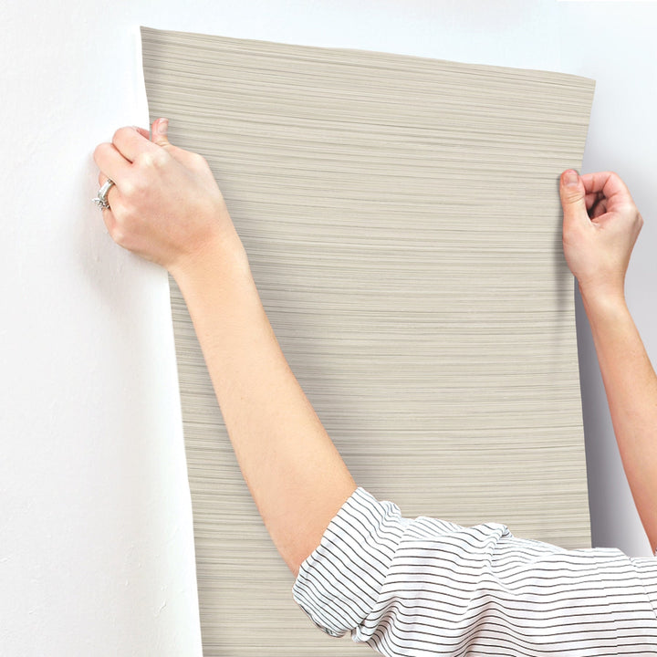 Alignment Taupe Wallpaper by York Wallcoverings Designer