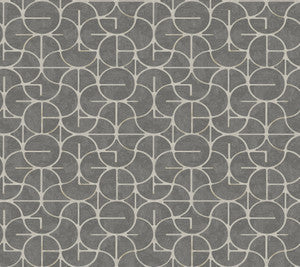 York Wallcoverings Wallpaper Looking Glass Charcoal