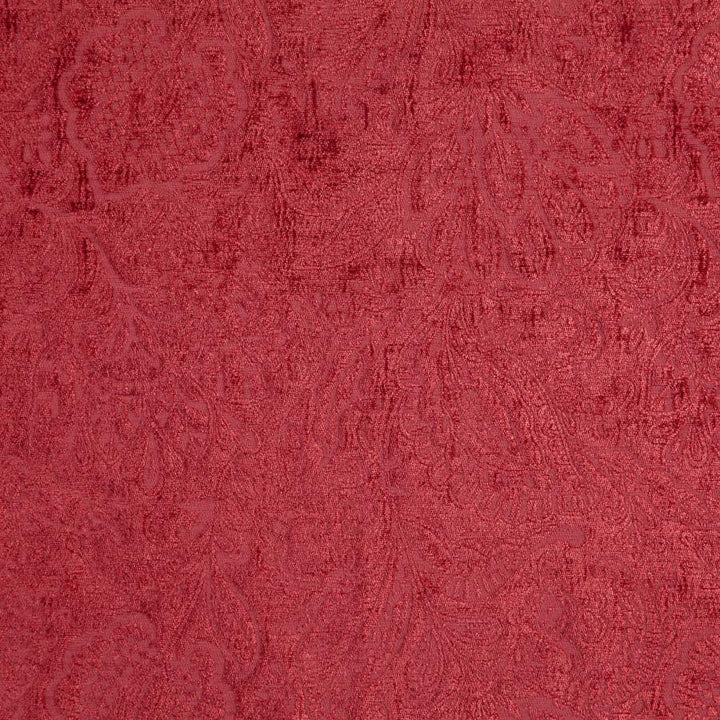 Folie # 301 Cherry by Maxwell Designer Fabric Classic Chenilles 85% POLYESTER/15% COTTON INDIA V-13.4"H-13.75" 55" - Swanky Fabrics -