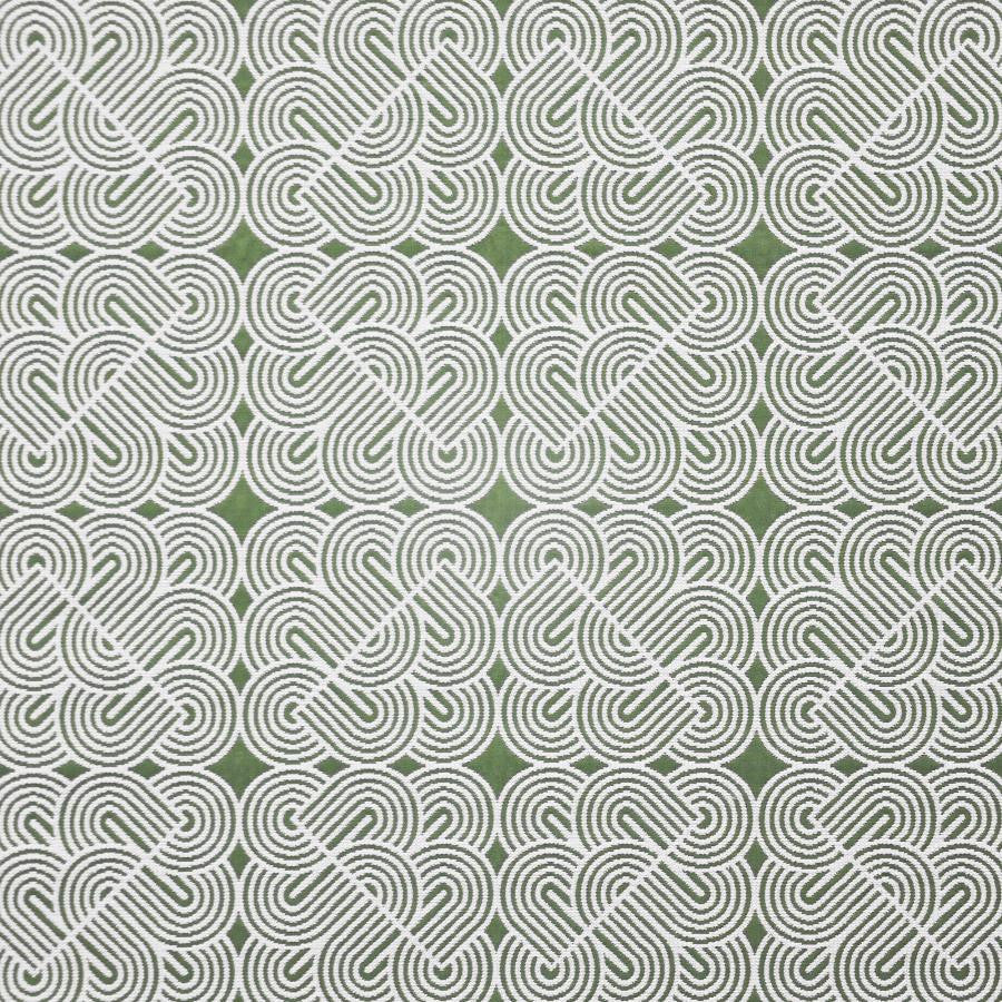 Figure Eight # 430 Kelp by Maxwell Designer Fabric Home & Garden-Act V 100% BELLA-DURA POLYOLEFIN USA V-13.5"H-13.6" 54" - Swanky Fabrics -