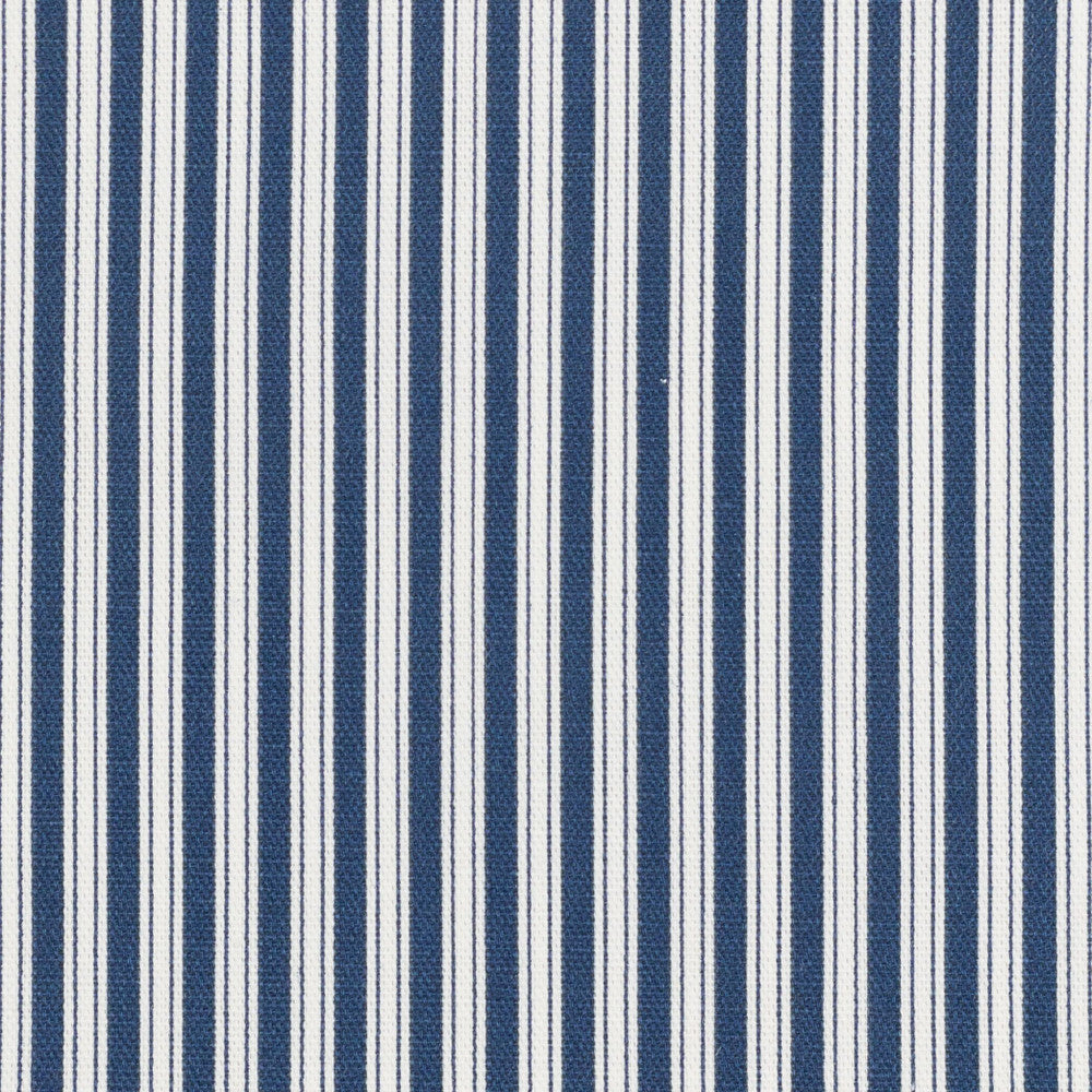 Forge 2 Navy by Stout Designer Fabric JUST STRIPES DENIM/SLATE 100%COT USA PERFORMANCE RATED FABRIC WYZENBEEK 30 000 DOUBLE RUB WEAR TEST (HEAVY DUTY) Horizontal: 0.375 and Vertical: 0.000 56.5 in - Swanky Fabrics -
