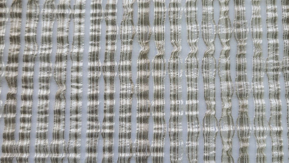 Frontier Platinum by Norbar Designer Fabric SHEER MADNESS 100% POLYESTER TURKEY 5 1/4"H 118" - Swanky Fabrics -