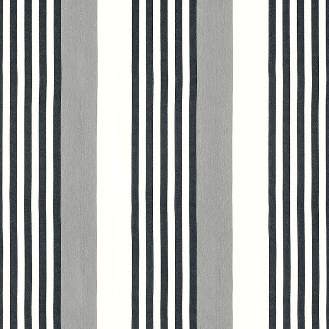 Riviera Stripe Sterling and Charcoal FWW81769 by Thibaut Fabric Thibaut Fabric Riviera Stripe Sterling and Charcoal FWW81769Fabric Locale Wide Width 100% Solution Dyed Acrylic TURKEY </p><p>Repeat: V: - 117 - Fabric Carolina -