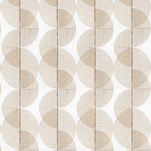 Thibaut Fabric Cyclone Embroidery Mocha FWW8254