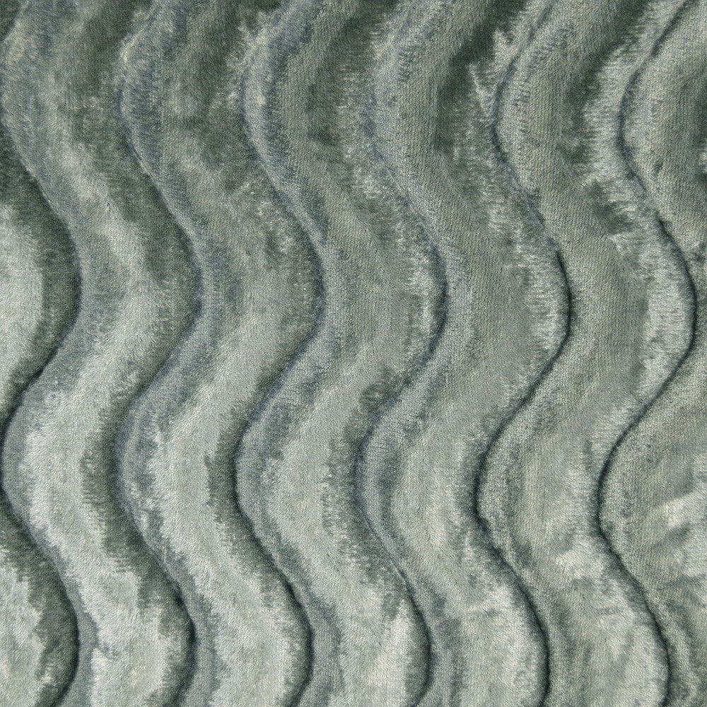 Flatbush Steel by Europatex Designer Fabric Flatbush 100% Polyester China Horizontal: 1.5" and Vertical: N/A 110" - Swanky Fabrics -
