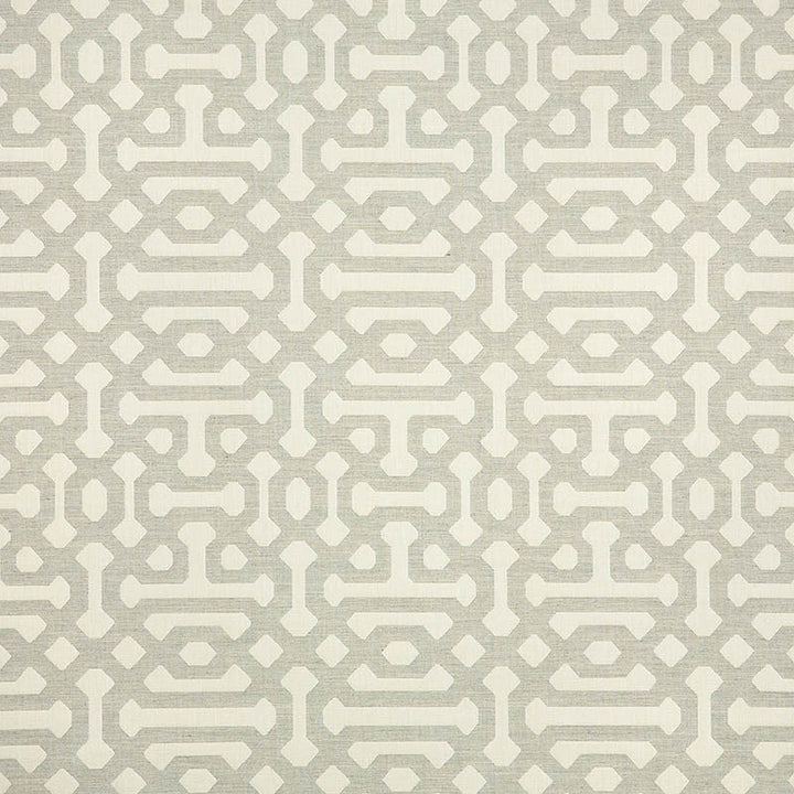 45991-0002 Fretwork Pewter by Sunbrella Designer Fabric Cushion Furniture Drapery Fabrics > Sunbrella Jacquards 100% Acrylic USA or Imported 14.74" 54" - Swanky Fabrics -