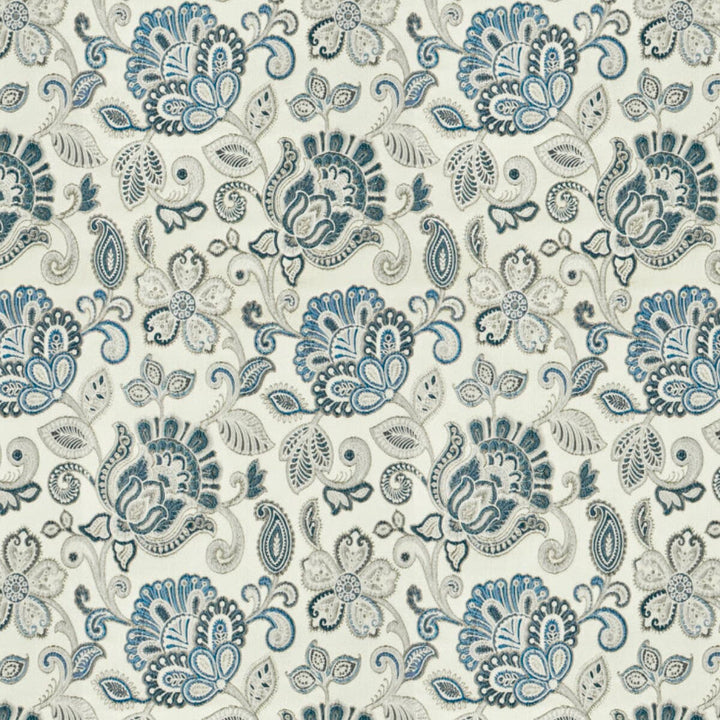 Gabor 1 Porcelain by Stout Designer Fabric Comfortable Living Denim/Navy 100% Polyester INDIA CATB 117-2013 WYZENBEEK 50 000 DOUBLE RUB WEAR TEST (HEAVY DUTY) Horizontal: 13.5 and Vertical: 21.5 54 in - Swanky Fabrics -