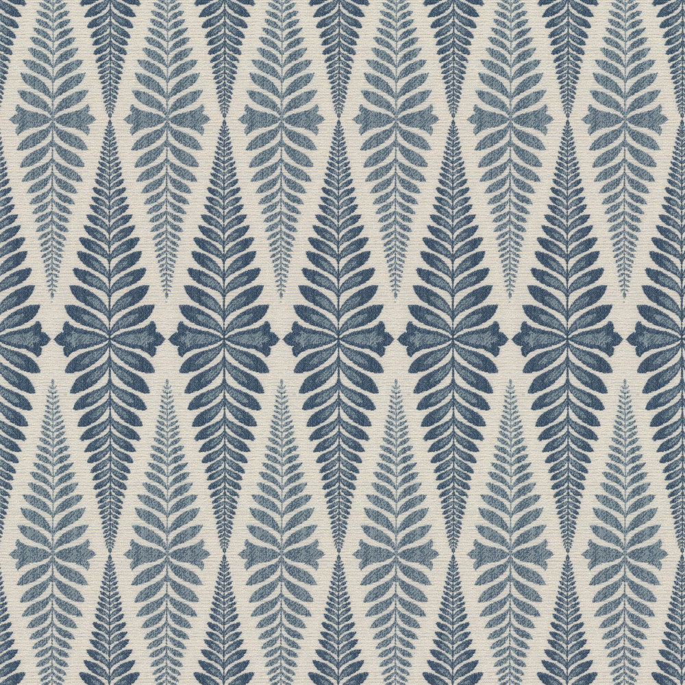 Gaskell 1 Navy by Stout Designer Fabric LIVING IS EASY CHAMBRAY/NAVY 65%POL 35%SVI CHINA Horizontal: 3.500 and Vertical: 13.500 56 in - Swanky Fabrics -
