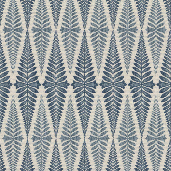 Gaskell 1 Navy by Stout Designer Fabric LIVING IS EASY CHAMBRAY/NAVY 65%POL 35%SVI CHINA Horizontal: 3.500 and Vertical: 13.500 56 in - Swanky Fabrics -