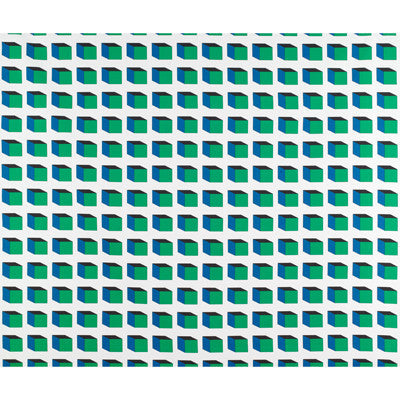 Lolo Verde/Azul by Gaston Y Daniela Designer Fabric LORENZO CASTILLO COTTON - 100% Spain MEDIUM Horizontal: 3.25 and Vertical: 3.125 55 - Swanky Fabrics -