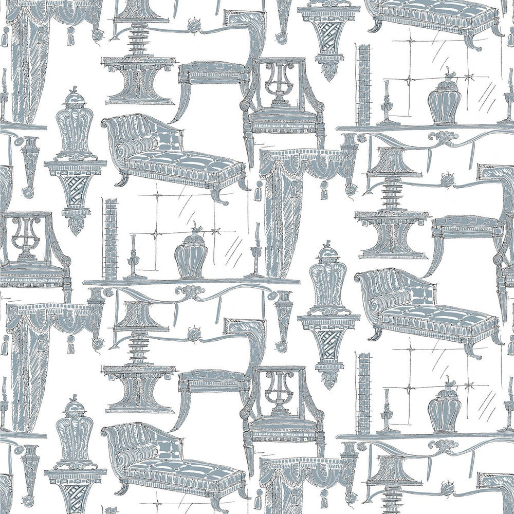 Blanca Blanco/Azul by Gaston Y Daniela Fabric Gaston Y Daniela Fabric Blanca Blanco/AzulFabric LORENZO CASTILLO II COTTON - 100% Spain </p><p>Repeat: H: 55, V: 32.67 55 - Fabric Carolina -