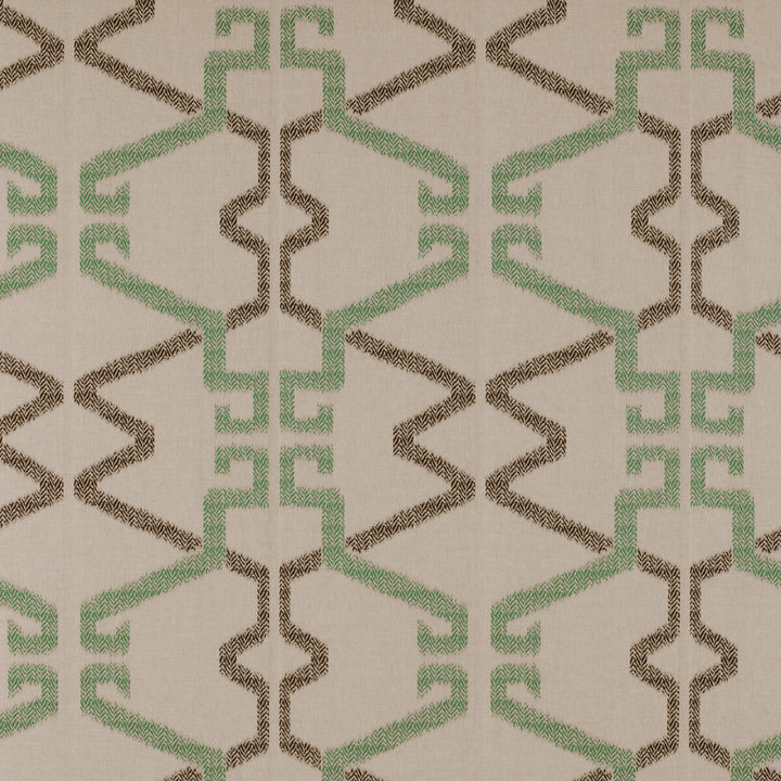 Caprera Onyx/Verde by Gaston Y Daniela Designer Fabric TIERRAS LINEN - 90%;POLYESTER - 10% Turkey - Horizontal: 28.93 and Vertical: 28.93 118 - Swanky Fabrics -