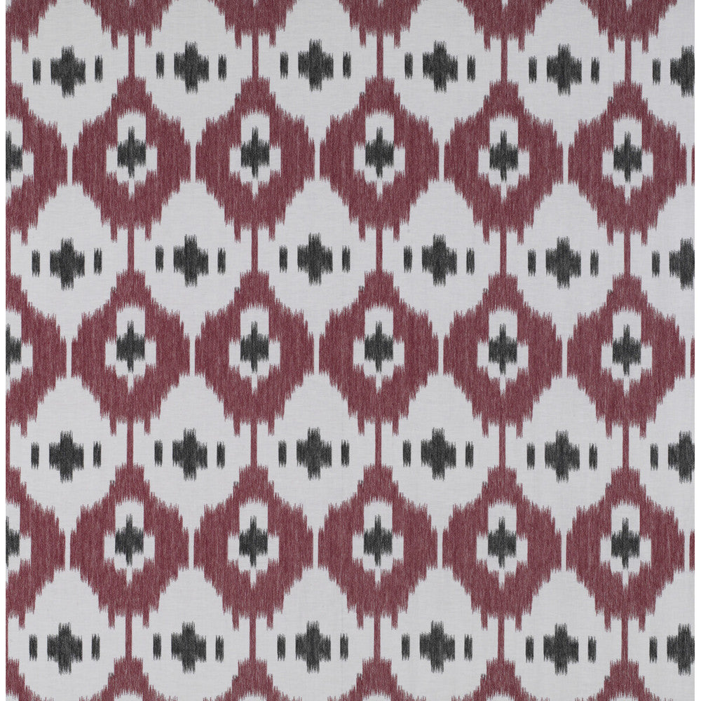 Panarea Rojo/Onyx by Gaston Y Daniela Designer Fabric TIERRAS LINEN - 90%;VISCOSE - 10% Turkey Horizontal: 9.44 and Vertical: 14.96 118 - Swanky Fabrics -