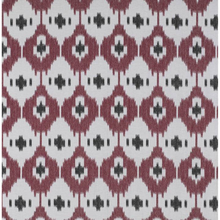 Panarea Rojo/Onyx by Gaston Y Daniela Designer Fabric TIERRAS LINEN - 90%;VISCOSE - 10% Turkey Horizontal: 9.44 and Vertical: 14.96 118 - Swanky Fabrics -
