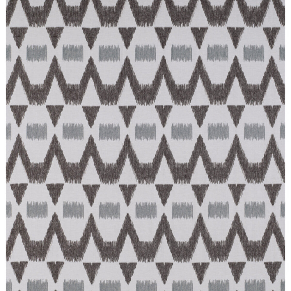 Montecristo Gris/Chocolate by Gaston Y Daniela Designer Fabric TIERRAS LINEN - 94%;VISCOSE - 6% Turkey - Horizontal: 6.88 and Vertical: 14.96 118 - Swanky Fabrics -