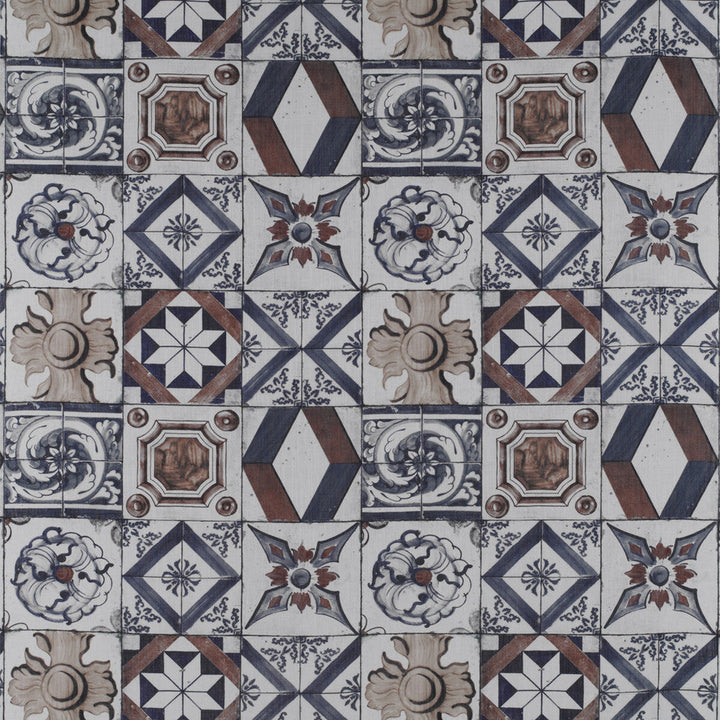 Trastevere Azul/Tabaco by Gaston Y Daniela Fabric Gaston Y Daniela Fabric Trastevere Azul/TabacoFabric TIERRAS VISCOSE - 67%;LINEN - 33% Spain </p><p>Repeat: H: 27.17, V: 27.17 54.33 - Fabric Carolina -