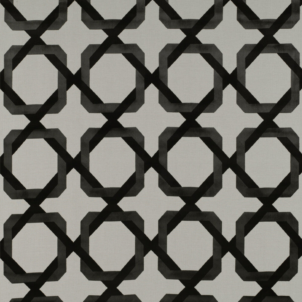 Galliano Blanco/Onyx by Gaston Y Daniela Designer Fabric TIERRAS VISCOSE - 70%;POLYESTER - 30% Belgium HEAVY Horizontal: 13.77 and Vertical: 14.56 55 - Swanky Fabrics -