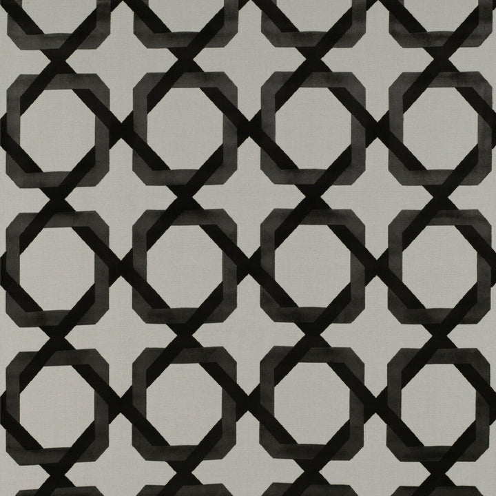 Galliano Blanco/Onyx by Gaston Y Daniela Designer Fabric TIERRAS VISCOSE - 70%;POLYESTER - 30% Belgium HEAVY Horizontal: 13.77 and Vertical: 14.56 55 - Swanky Fabrics -
