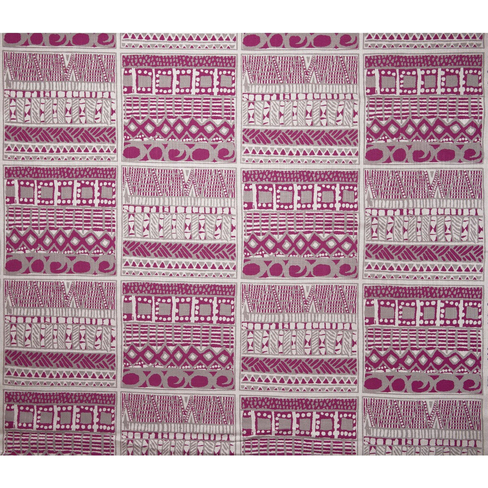 Suajili Frambuesa by Gaston Y Daniela Designer Fabric GASTON AFRICALIA VISCOSE - 60%;LINEN - 30%;COTTON - 10% Spain HEAVY Horizontal: 26.5 and Vertical: 25.59 55 - Swanky Fabrics -