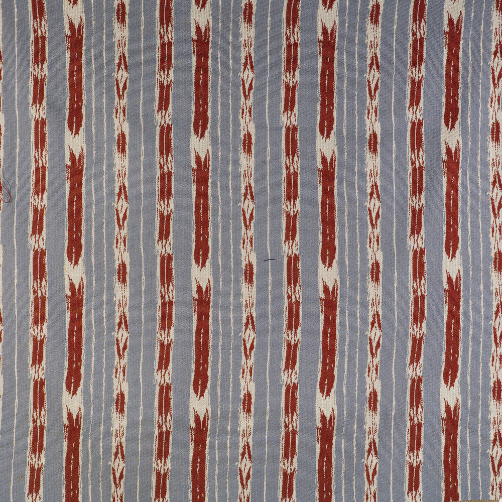 Bandas Azul Cielo/Rojo by Gaston Y Daniela Designer Fabric GASTON LIBRERIA ACRYLIC - 58%;COTTON - 36%;LINEN - 6% Turkey HEAVY Horizontal: 13.27 and Vertical: 13 53 - Swanky Fabrics -