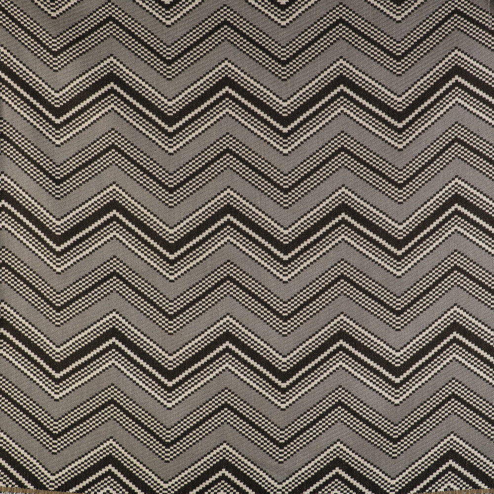 Zig Zag Gris by Gaston Y Daniela Designer Fabric GASTON LIBRERIA ACRYLIC - 79%;COTTON - 12%;LINEN - 9% Turkey HEAVY Horizontal: 13.39 and Vertical: 12.02 53 - Swanky Fabrics -