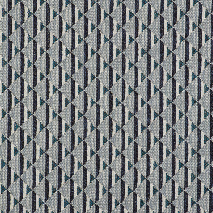 Piramides Azul by Gaston Y Daniela Designer Fabric GASTON LIBRERIA POLYOLEFIN FR - 67%;POLYESTER FR - 33% Italy HEAVY Horizontal: 1.38 and Vertical: 1.38 55 - Swanky Fabrics -