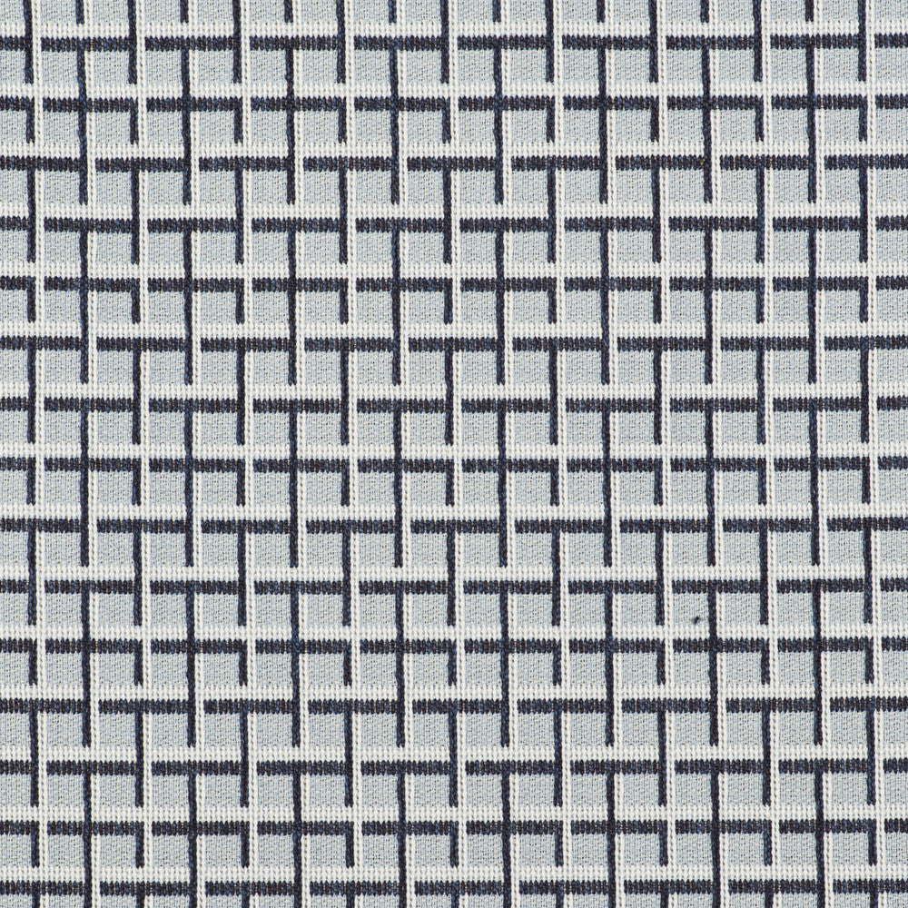 Rejas Azul by Gaston Y Daniela Designer Fabric GASTON LIBRERIA POLYOLEFIN FR - 69%;POLYESTER FR - 31% Italy HEAVY Horizontal: 2.44 and Vertical: 1.42 55 - Swanky Fabrics -