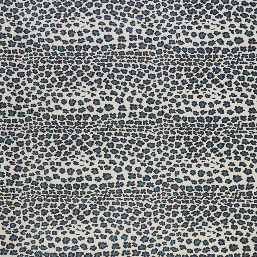 Leopardo Azul by Gaston Y Daniela Designer Fabric GASTON LIBRERIA POLYOLEFIN FR - 72%;POLYESTER FR - 28% Spain HEAVY Horizontal: 27.58 and Vertical: 27.58 55 - Swanky Fabrics -