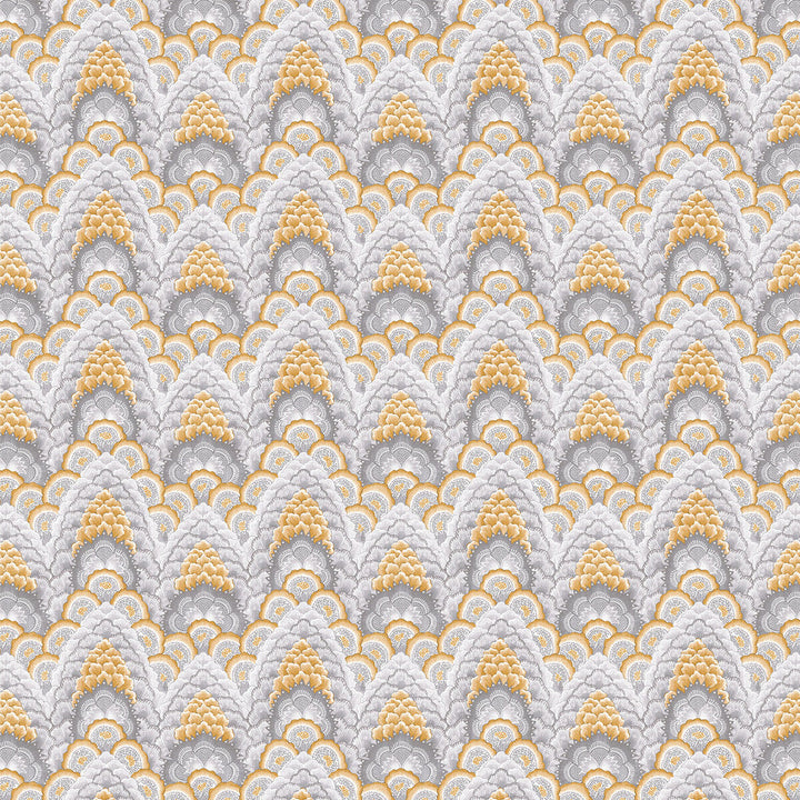 Ganges Ocre by Gaston Y Daniela Designer Fabric GASTON LIBRERIA LINEN - 91%;POLYAMIDE - 9% Italy HEAVY Horizontal: 12.8 and Vertical: 9.45 52 - Swanky Fabrics -