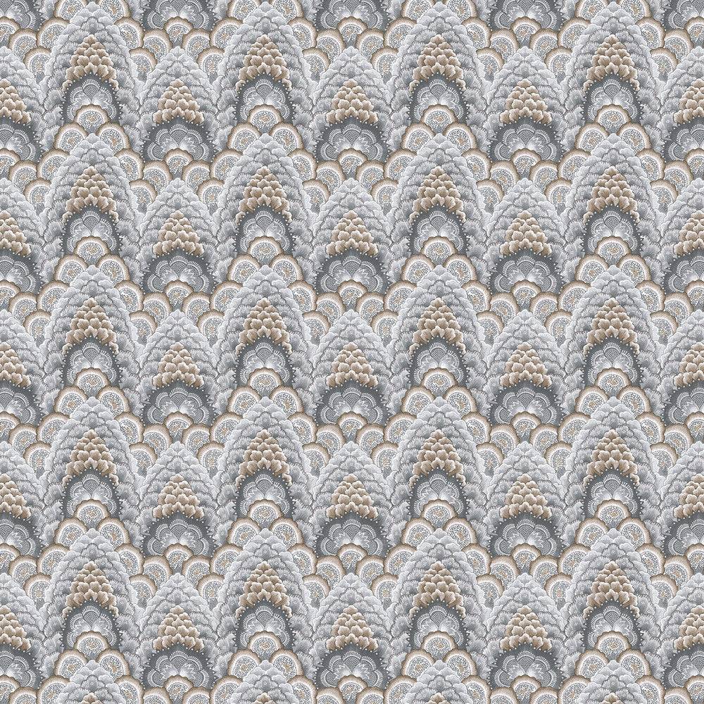Ganges Tabaco/Gris by Gaston Y Daniela Designer Fabric GASTON LIBRERIA LINEN - 91%;POLYAMIDE - 9% Italy HEAVY Horizontal: 12.8 and Vertical: 9.45 52 - Swanky Fabrics -