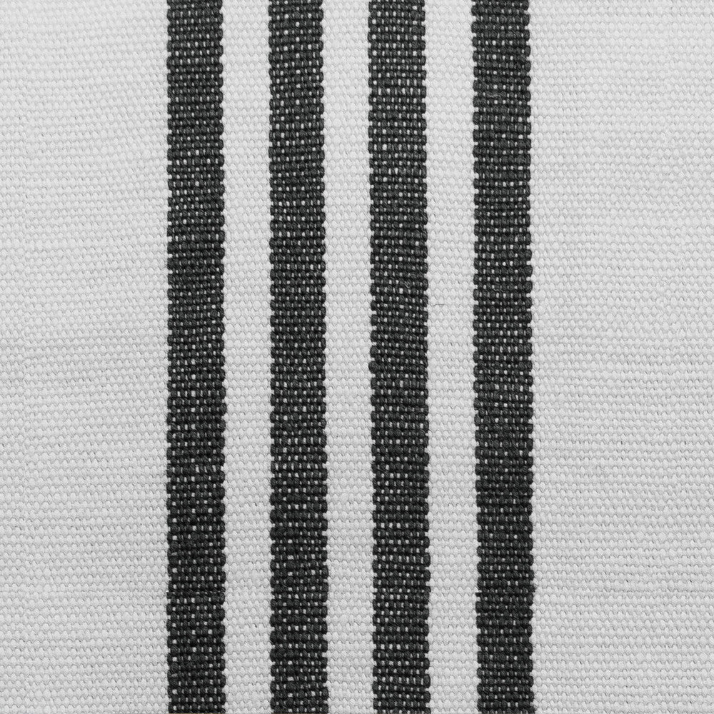 Miami Black by Gaston Y Daniela Designer Fabric GASTON LUIS BUSTAMANTE LINEN - 100% Italy MEDIUM Horizontal: 5 and Vertical: 55 - Swanky Fabrics -