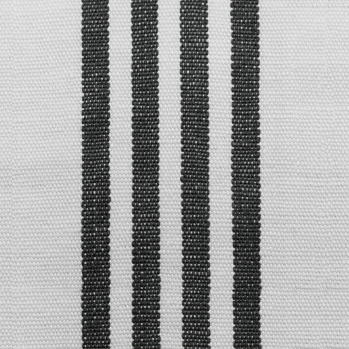 Miami Black by Gaston Y Daniela Designer Fabric GASTON LUIS BUSTAMANTE LINEN - 100% Italy MEDIUM Horizontal: 5 and Vertical: 55 - Swanky Fabrics -