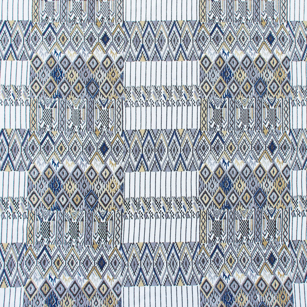 Huipil Marron by Gaston Y Daniela Designer Fabric GASTON NUEVO MUNDO VISCOSE - 46%;COTTON - 24%;POLYESTER - 18%;LINEN - 12% India Horizontal: 24.5 and Vertical: 15.5 48.75 - Swanky Fabrics -