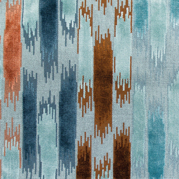 Aragon Azul/Teja by Gaston Y Daniela Fabric Gaston Y Daniela Fabric Aragon Azul/TejaFabric GASTON NUEVO MUNDO VISCOSE - 53%;COTTON - 31%;POLYESTER - 16% Georgia </p><p>Repeat: H: 13.75, V: 16.75 55 - Fabric Carolina -