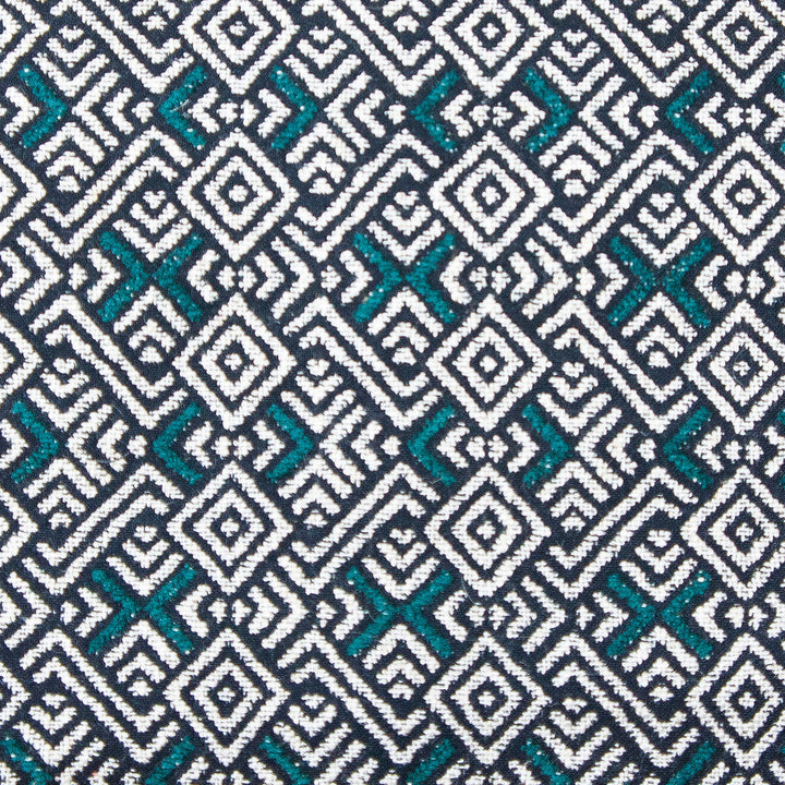 Inca Oceano by Gaston Y Daniela Designer Fabric GASTON NUEVO MUNDO VISCOSE - 49%;COTTON - 39%;LINEN - 10%;POLYESTER - 2% Turkey HEAVY Horizontal: 2.25 and Vertical: 3 54.25 - Swanky Fabrics -