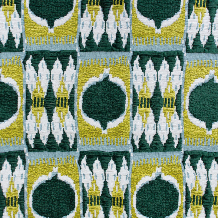 Cuzco Verde by Gaston Y Daniela Designer Fabric GASTON NUEVO MUNDO VISCOSE - 72%;COTTON - 16%;POLYESTER - 12% Turkey MEDIUM Horizontal: 12.5 and Vertical: 23 49 - Swanky Fabrics -
