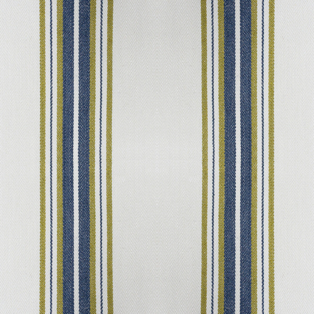 Nueva York Verde/Navy by Gaston Y Daniela Designer Fabric GASTON LUIS BUSTAMANTE COTTON - 42%;VISCOSE - 30%;LINEN - 24%;POLYESTER - 4% Italy HEAVY Horizontal: 6 and Vertical: 55 - Swanky Fabrics -