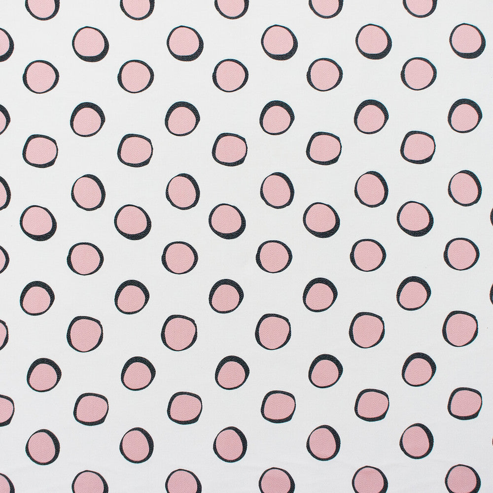 Solis Blanco/Rosa by Gaston Y Daniela Designer Fabric GASTON NUEVO MUNDO VISCOSE - 70%;COTTON - 30% India HEAVY Horizontal: 27 and Vertical: 11.75 55 - Swanky Fabrics -
