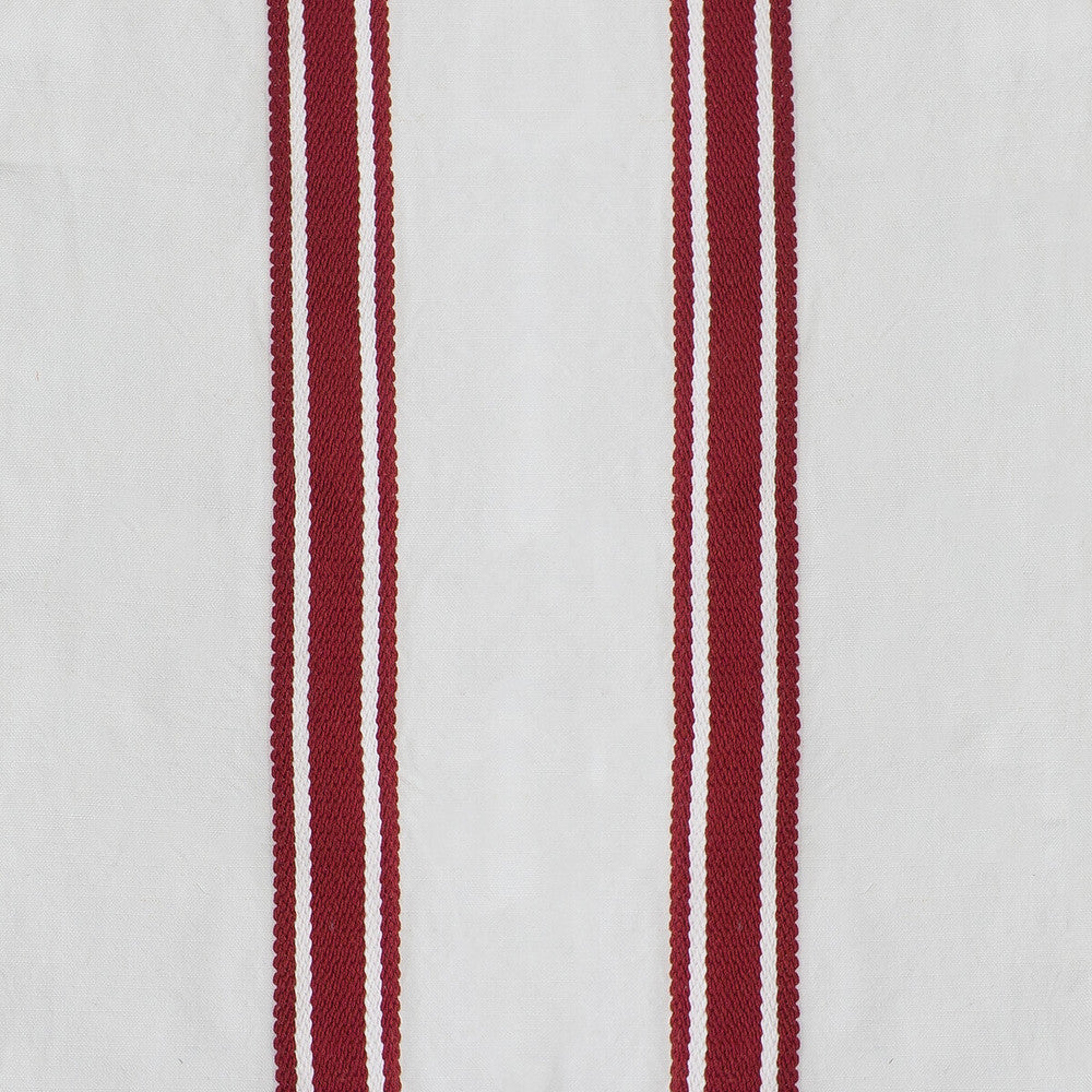 Caracas Roja by Gaston Y Daniela Designer Fabric GASTON LUIS BUSTAMANTE COTTON - 35%;VISCOSE - 30%;POLYESTER - 22%;LINEN - 13% India MEDIUM Horizontal: 6.25 and Vertical: 55 - Swanky Fabrics -