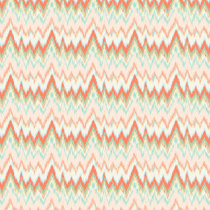 Gaston Y Daniela Fabric Cala Figuera Coral/Verde GDT5677.005.0