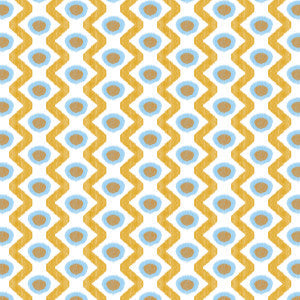 Gaston Y Daniela Fabric Cala Marsal Azul Ocre GDT5681.004.0