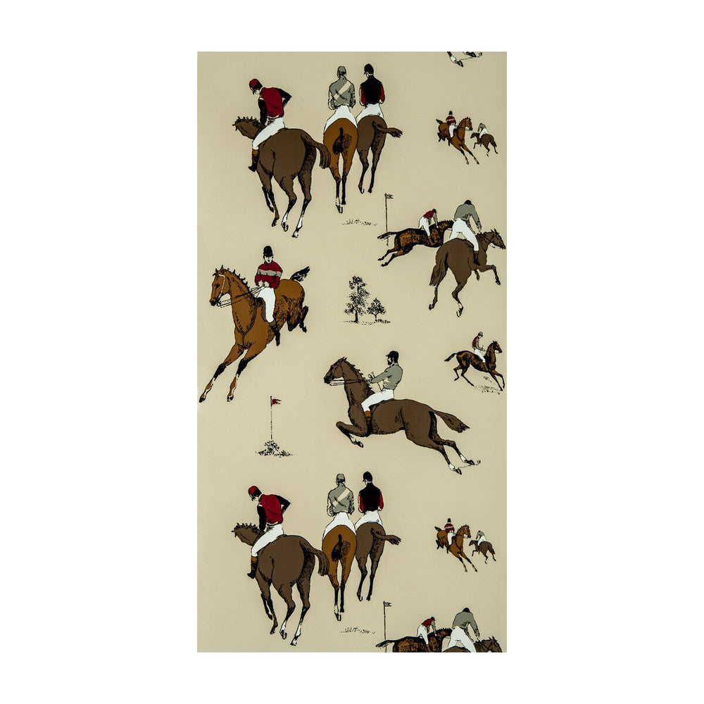 Hipodromo Crudo/Rojo by Gaston Y Daniela Designer Wallcovering GASTON DOS COLLECTION PAPER - 100% Spain Horizontal: 20.8 and Vertical: 27.5 20.8 - Swanky Fabrics -