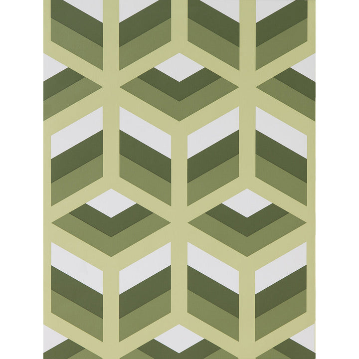 Xabi Verde by Gaston Y Daniela Designer Wallcovering LORENZO CASTILLO HISPANIA WP PAPER - 100% Spain Horizontal: and Vertical: 20.8 20.8 - Swanky Fabrics -