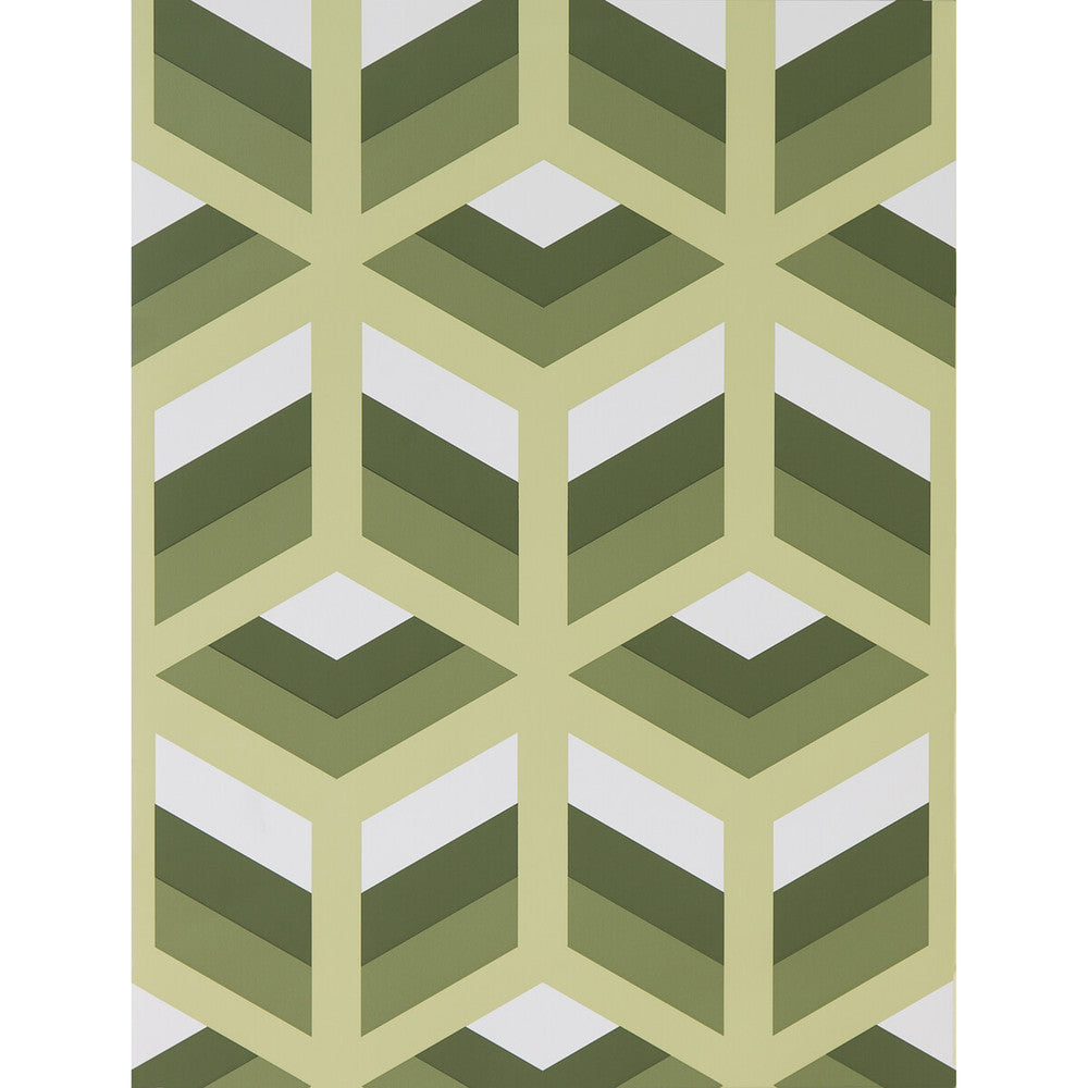 Xabi Verde by Gaston Y Daniela Designer Wallcovering LORENZO CASTILLO HISPANIA WP PAPER - 100% Spain Horizontal: and Vertical: 20.8 20.8 - Swanky Fabrics -