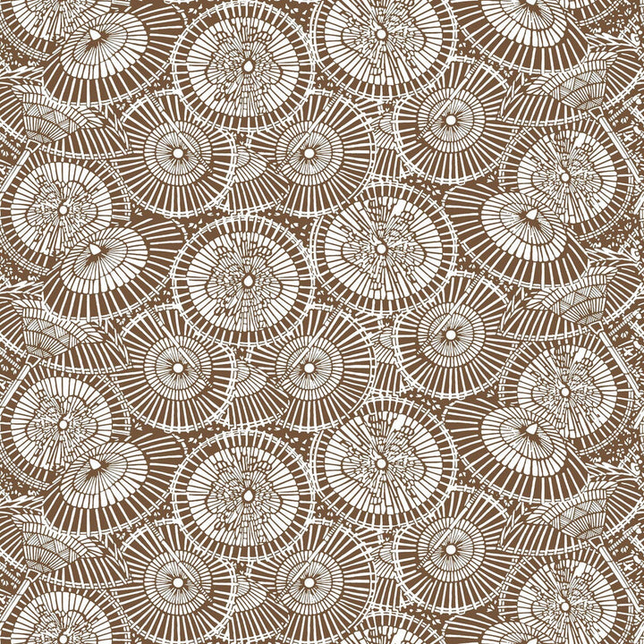 Sombrillas Chocolate by Gaston Y Daniela Designer Wallcovering GASTON LIBRERIA PAPER - 100% Spain Horizontal: 0 and Vertical: 6.8 20.8 - Swanky Fabrics -