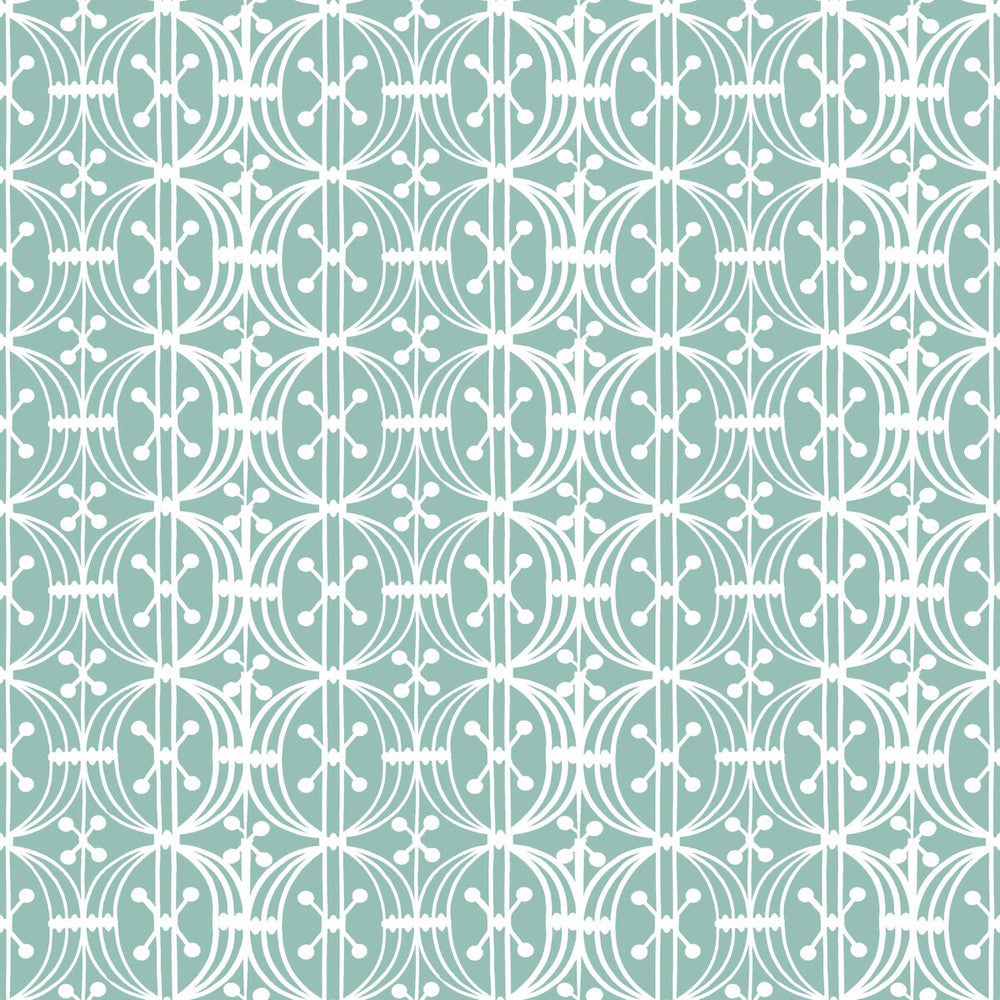 Carrusel Aqua by Gaston Y Daniela Designer Wallcovering GASTON LIBRERIA PAPER - 100% Spain Horizontal: 0 and Vertical: 3.5 20.8 - Swanky Fabrics -