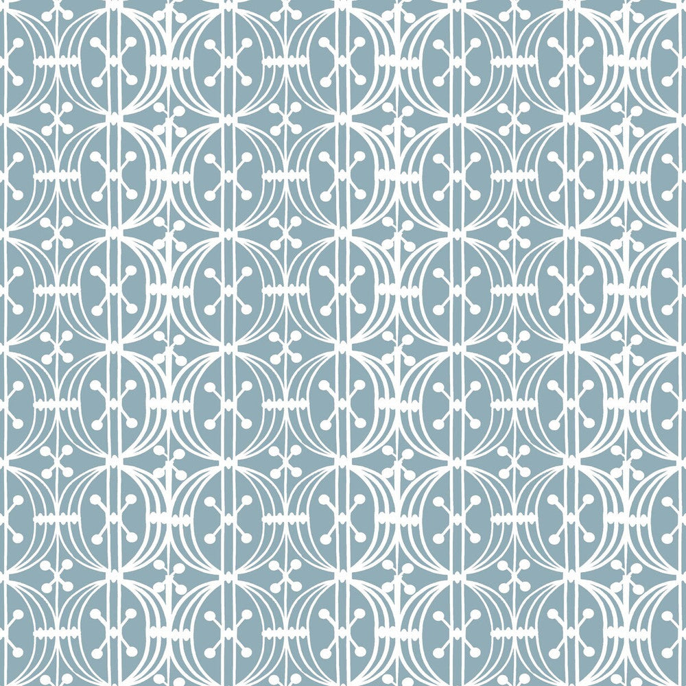 Carrusel Azul Plomo by Gaston Y Daniela Designer Wallcovering GASTON LIBRERIA PAPER - 100% Spain Horizontal: 0 and Vertical: 3.5 20.8 - Swanky Fabrics -