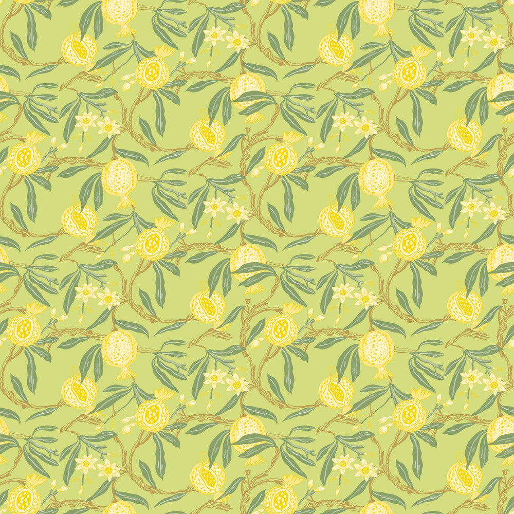 Granadas Amarillo by Gaston Y Daniela Designer Wallcovering GASTON LIBRERIA PAPER - 100% Spain - Horizontal: 0 and Vertical: 6.8 20.8 - Swanky Fabrics -