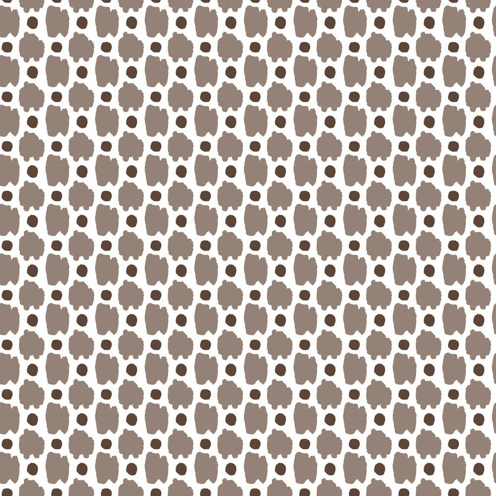 Spots Chocolate by Gaston Y Daniela Designer Wallcovering GASTON LIBRERIA PAPER - 100% Spain Horizontal: 0 and Vertical: 2 20.8 - Swanky Fabrics -